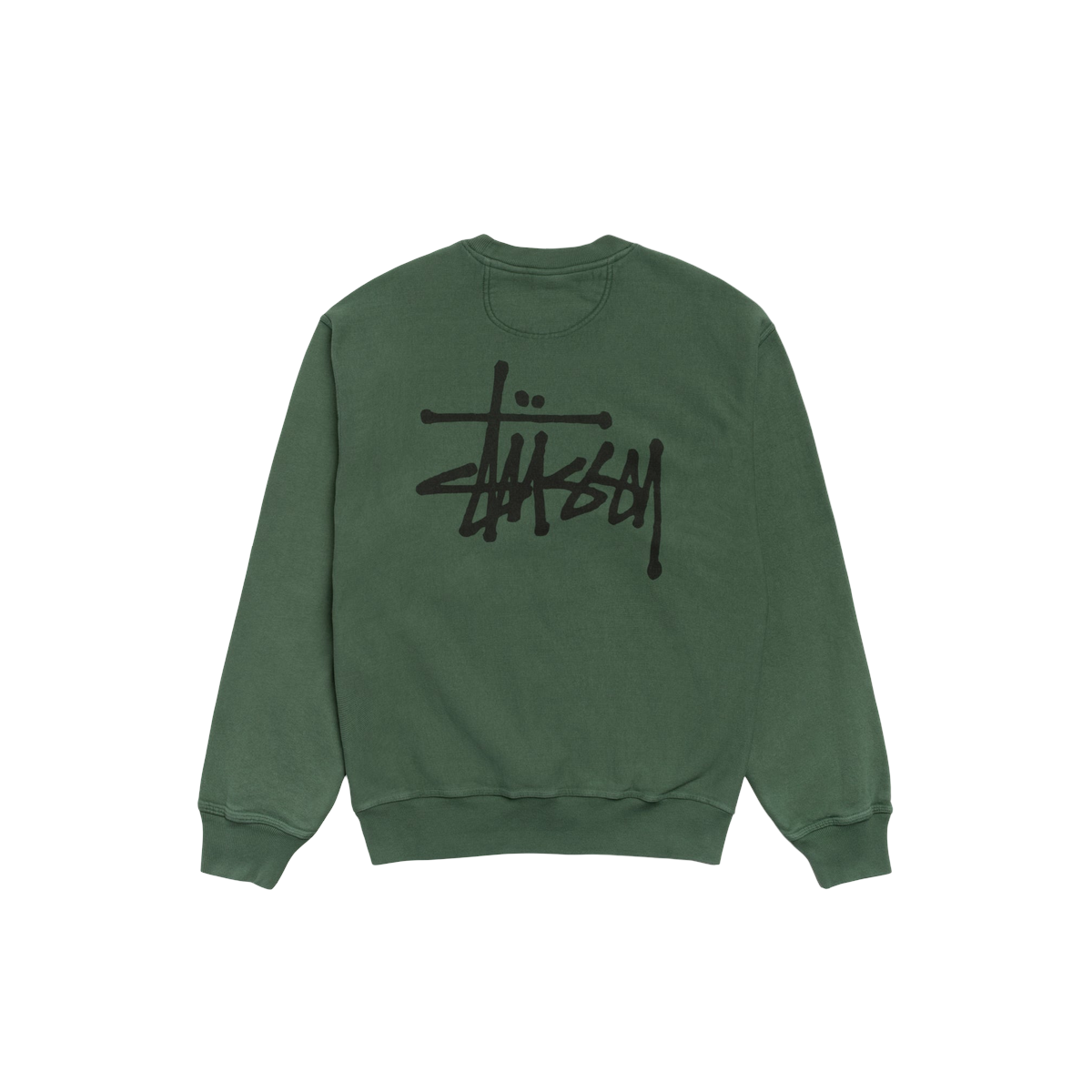 Stussy Basic Crew Pine Pigment Dyed